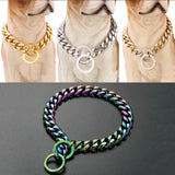 Beautiful 15mm Curb Chain Dog Collar - 1: FancyPetTags.com