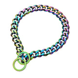 Beautiful 15mm Curb Chain Dog Collar - 6: FancyPetTags.com