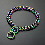 Beautiful 15mm Curb Chain Dog Collar - 15: FancyPetTags.com