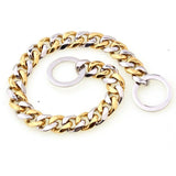 Beautiful 15mm Curb Chain Dog Collar - 13: FancyPetTags.com