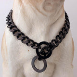 Beautiful 15mm Curb Chain Dog Collar - 16: FancyPetTags.com