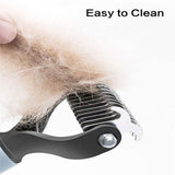 Dual Sided Dematting & Deshedding Comb - 12: FancyPetTags.com