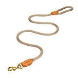 Trend Setting Hemp Rope Genuine Leather Leash - 2: FancyPetTags.com